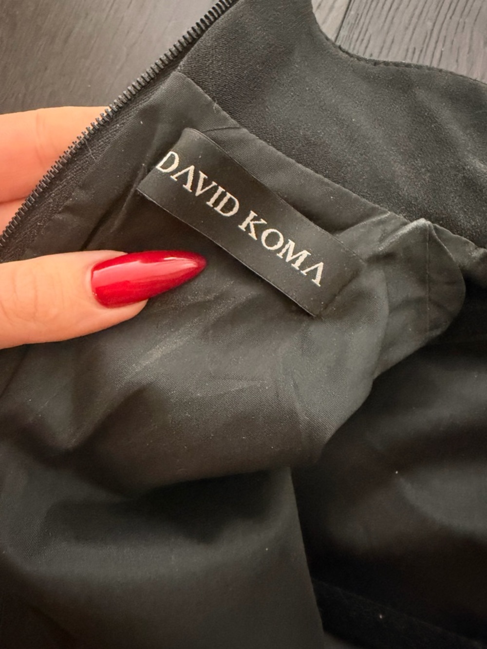 David Koma elegant tie Black Long-Sleeve Lace-Up Crop Top Size UK 6 barely worn - Picture 11 of 16